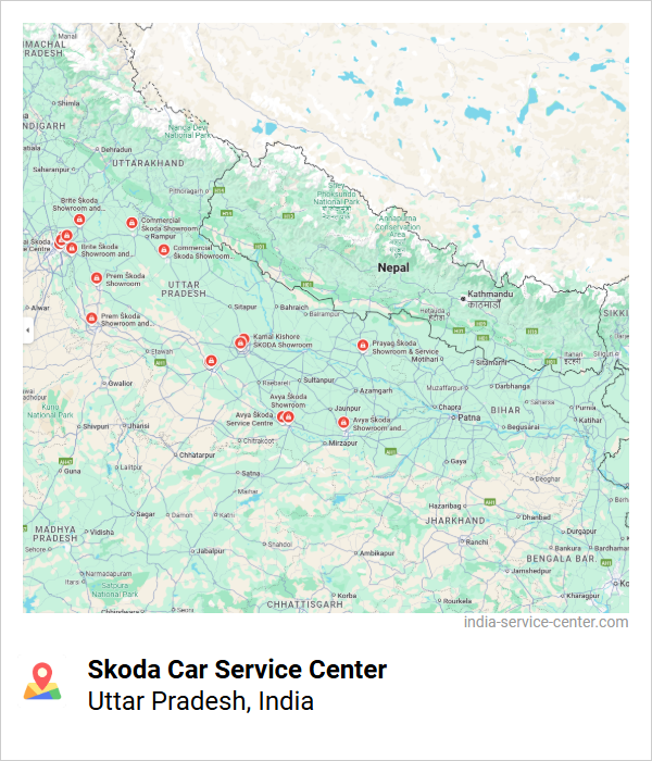 Skoda Car Service Center Near Me, Uttar Pradesh, India