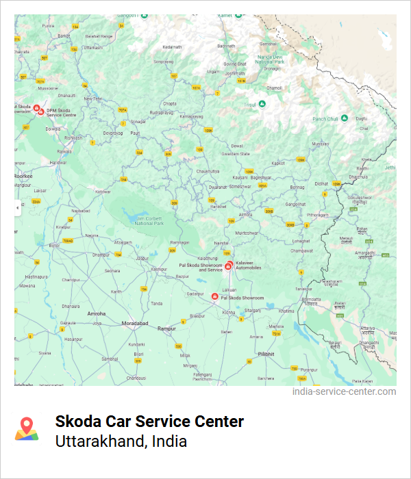 Skoda Car Service Center Near Me, Uttarakhand, India