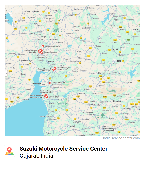 Suzuki Motorcycle Service Center Near Me, Gujarat, India