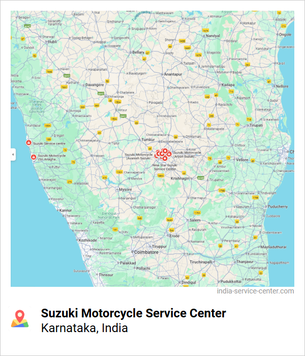 Suzuki Motorcycle Service Center Near Me, Karnataka, India