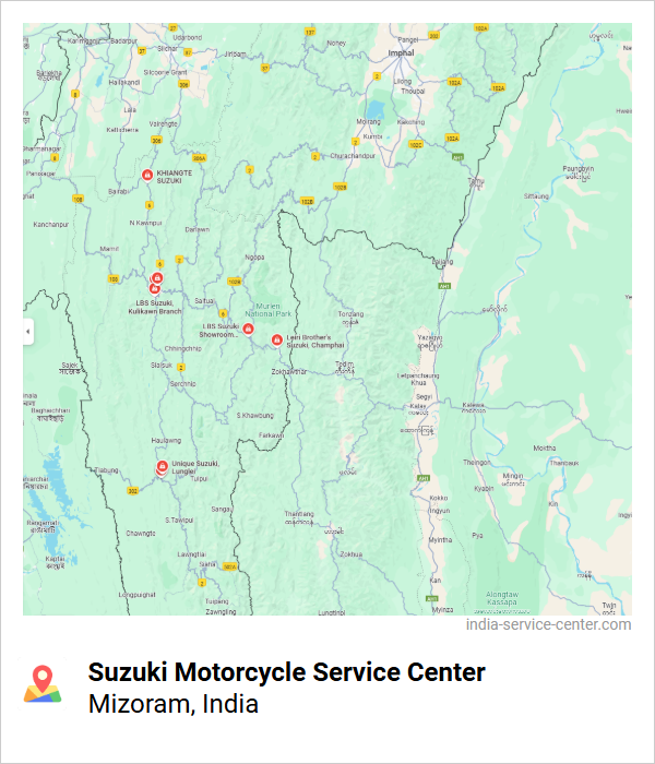 Suzuki Motorcycle Service Center Near Me, Mizoram, India