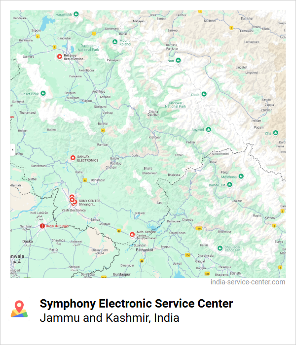 Symphony Electronic Service Center Near Me, Jammu and Kashmir, India