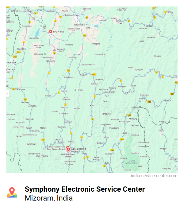 Symphony Electronic Service Center Near Me, Mizoram, India