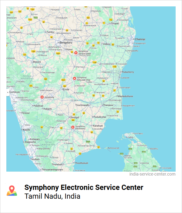 Symphony Electronic Service Center Near Me, Tamil Nadu, India