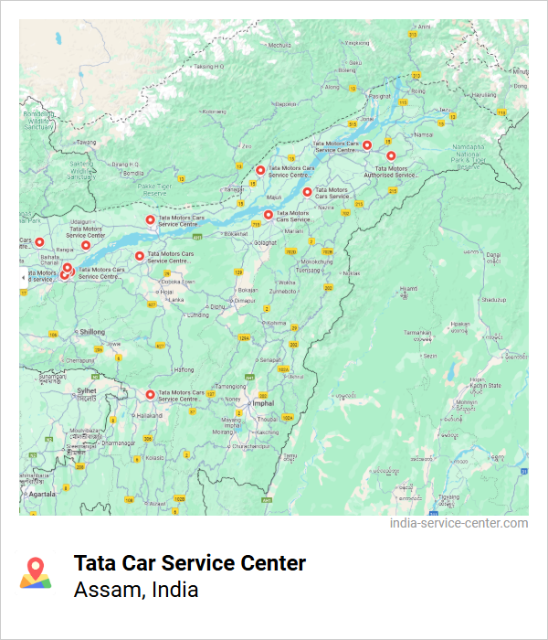 Tata Car Service Center Near Me, Assam, India