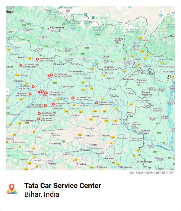 Tata Car Service Center Near Me, Bihar, India