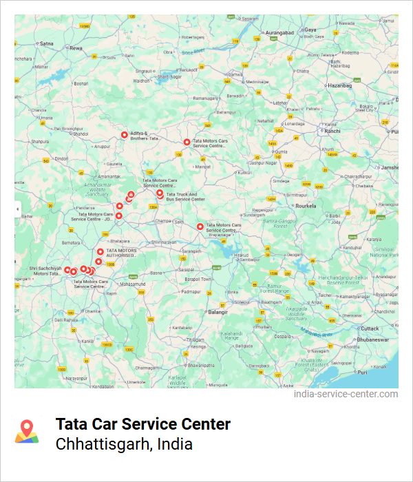 Tata Car Service Center Near Me, Chhattisgarh, India