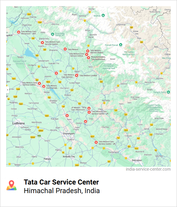 Tata Car Service Center Near Me, Himachal Pradesh, India