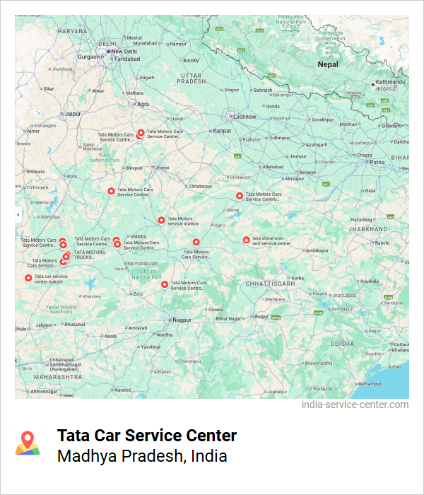 Tata Car Service Center Near Me, Madhya Pradesh, India