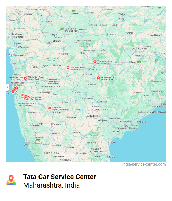 Tata Car Service Center Near Me, Maharashtra, India