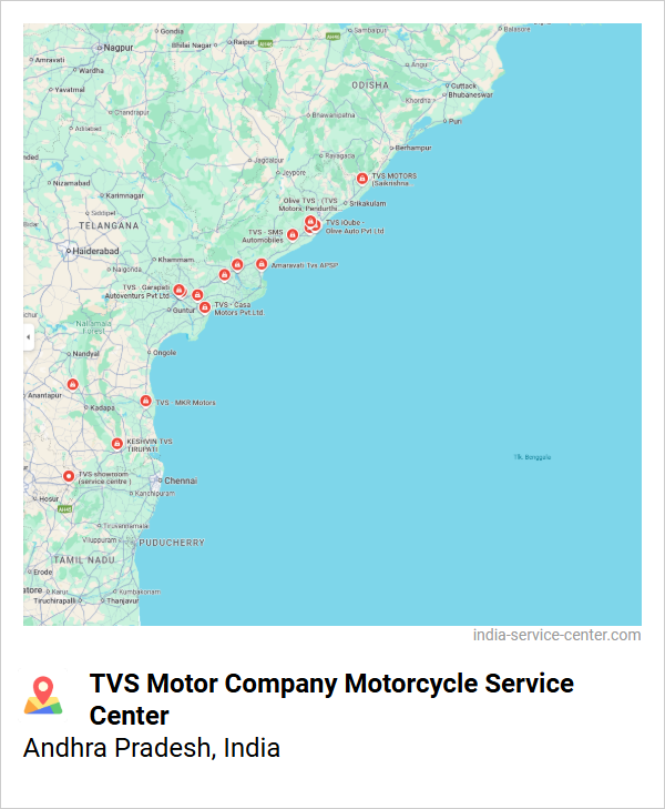 TVS Motor Company Motorcycle Service Center Near Me, Andhra Pradesh, India
