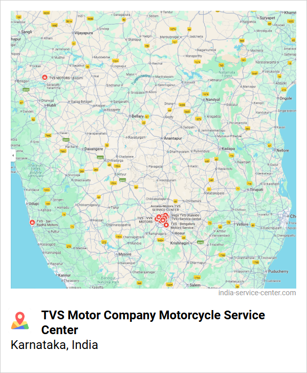 TVS Motor Company Motorcycle Service Center Near Me, Karnataka, India