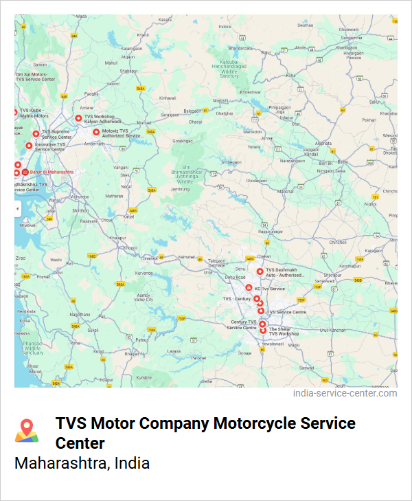 TVS Motor Company Motorcycle Service Center Near Me, Maharashtra, India
