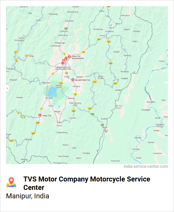 TVS Motor Company Motorcycle Service Center Near Me, Manipur, India