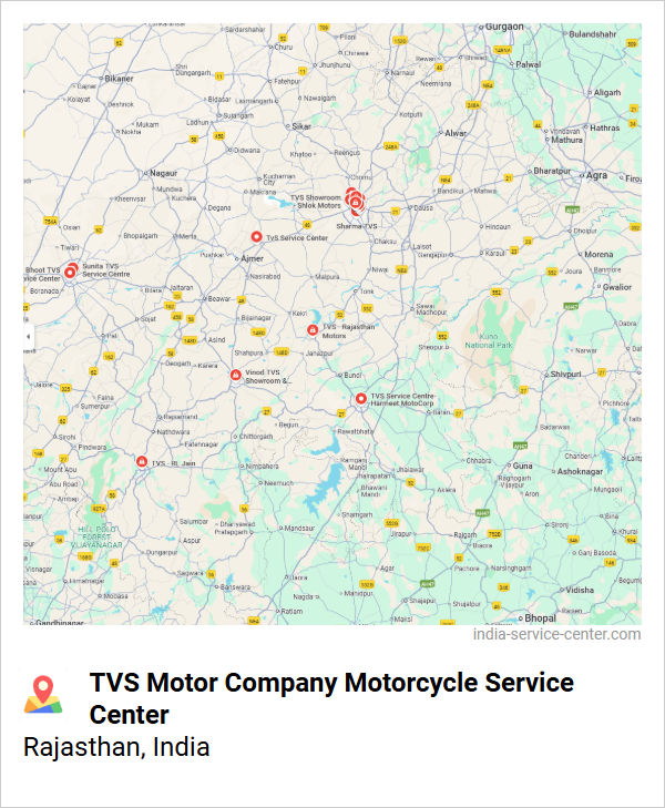TVS Motor Company Motorcycle Service Center Near Me, Rajasthan, India