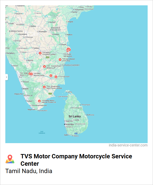 TVS Motor Company Motorcycle Service Center Near Me, Tamil Nadu, India
