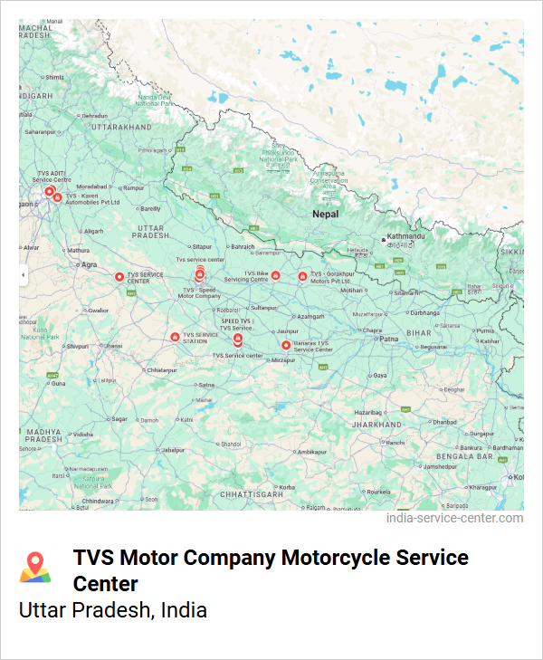 TVS Motor Company Motorcycle Service Center Near Me, Uttar Pradesh, India