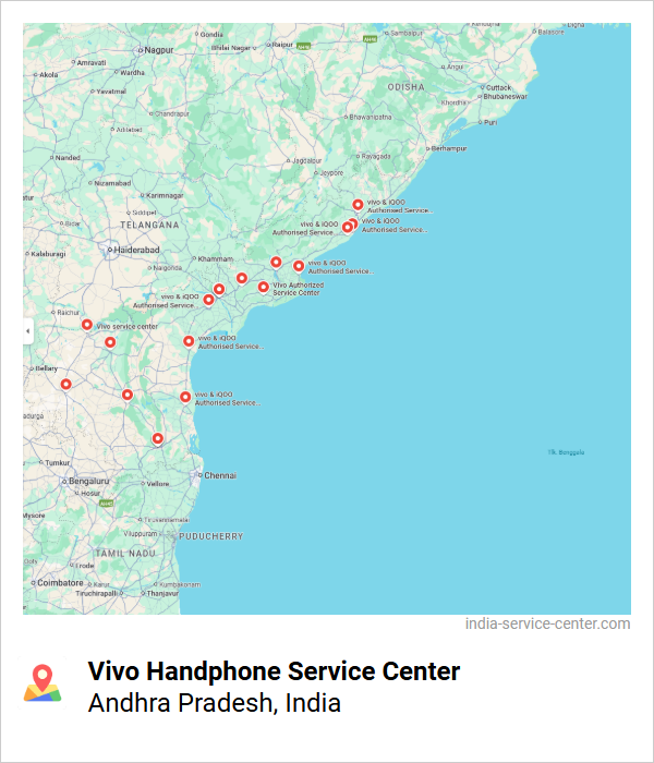 Vivo Handphone Service Center Near Me, Andhra Pradesh, India