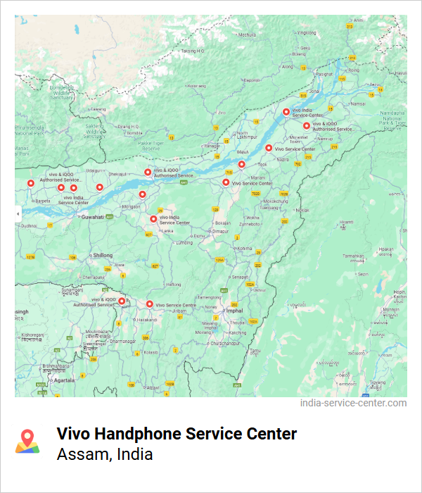 Vivo Handphone Service Center Near Me, Assam, India