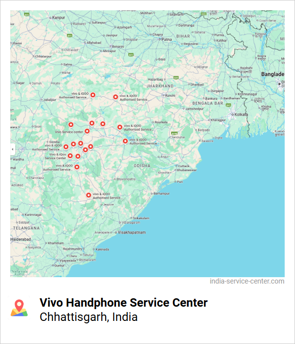 Vivo Handphone Service Center Near Me, Chhattisgarh, India