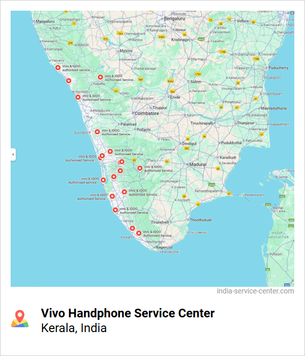 Vivo Handphone Service Center Near Me, Kerala, India