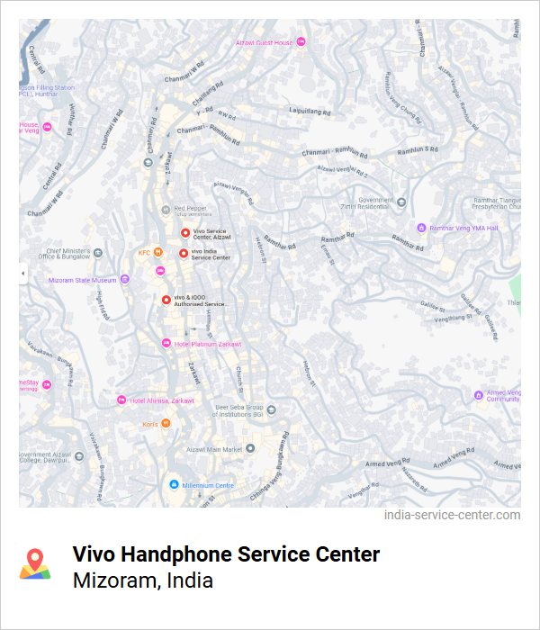 Vivo Handphone Service Center Near Me, Mizoram, India