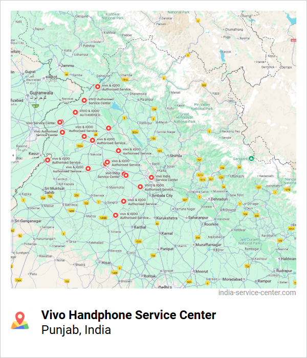 Vivo Handphone Service Center Near Me, Punjab, India
