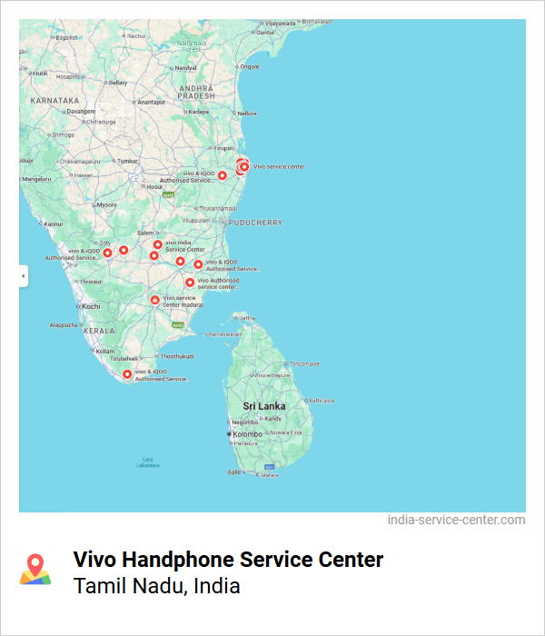Vivo Handphone Service Center Near Me, Tamil Nadu, India