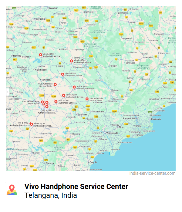 Vivo Handphone Service Center Near Me, Telangana, India