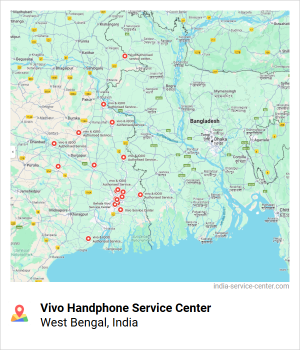 Vivo Handphone Service Center Near Me, West Bengal, India
