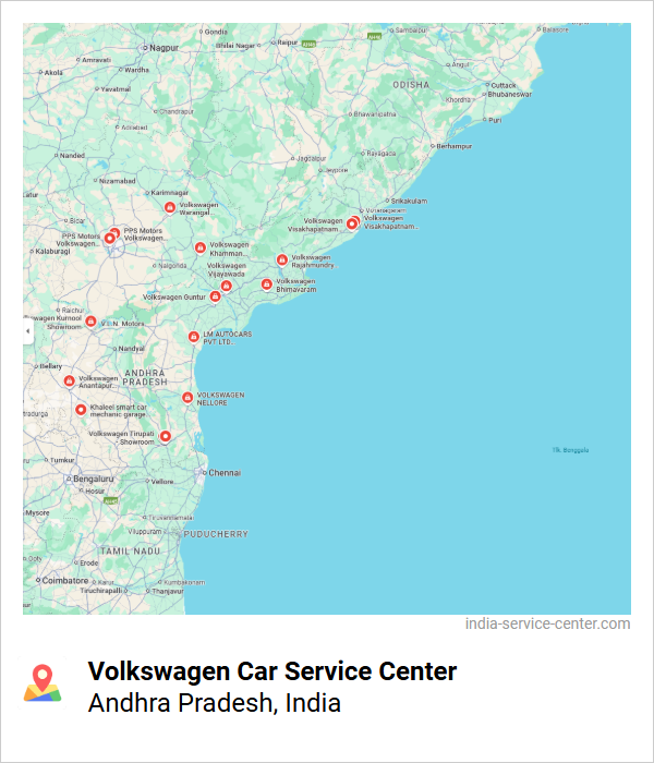 Volkswagen Car Service Center Near Me, Andhra Pradesh, India