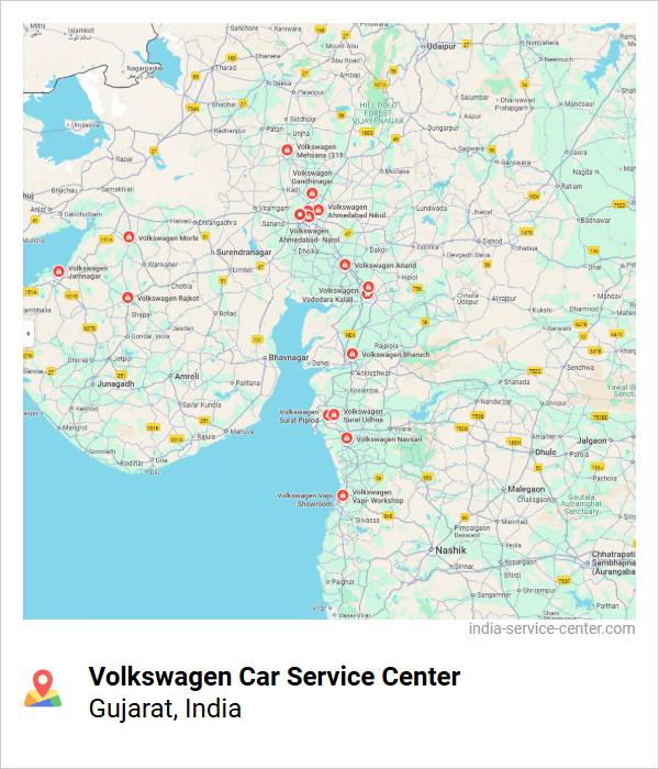 Volkswagen Car Service Center Near Me, Gujarat, India