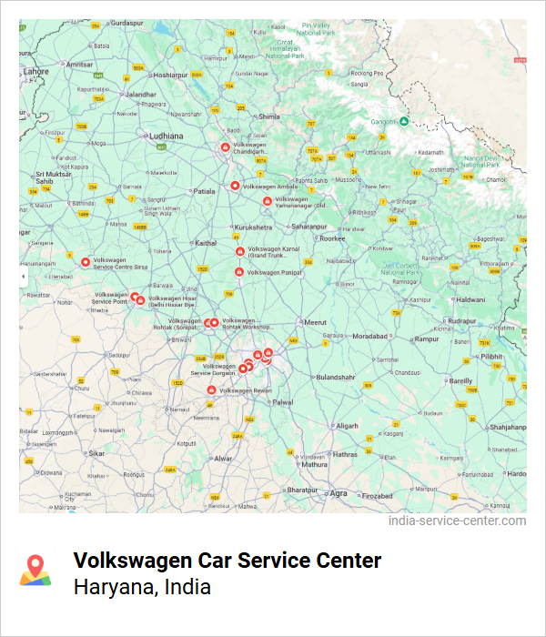 Volkswagen Car Service Center Near Me, Haryana, India