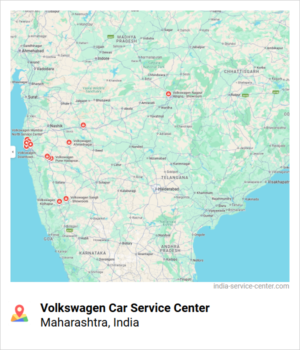 Volkswagen Car Service Center Near Me, Maharashtra, India