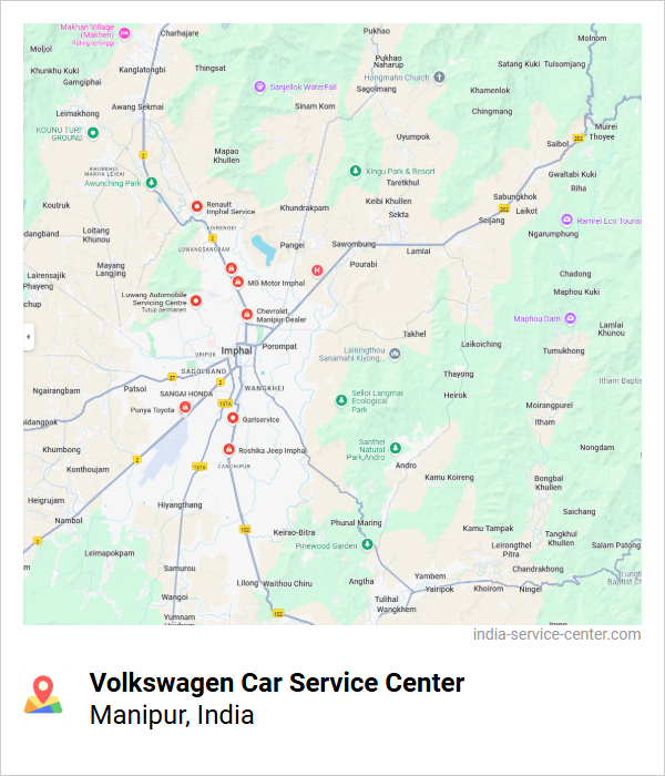 Volkswagen Car Service Center Near Me, Manipur, India