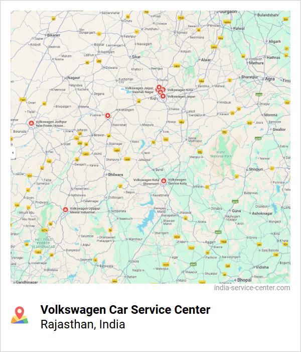 Volkswagen Car Service Center Near Me, Rajasthan, India