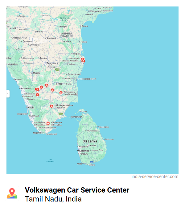 Volkswagen Car Service Center Near Me, Tamil Nadu, India