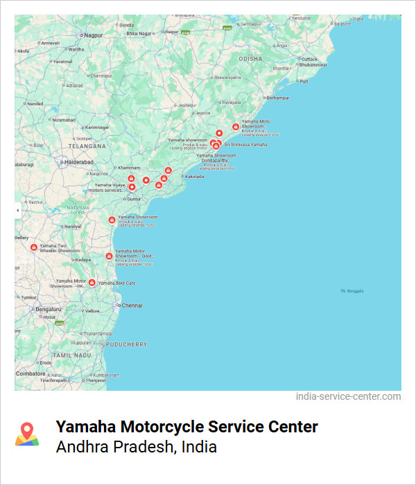 Yamaha Motorcycle Service Center Near Me, Andhra Pradesh, India