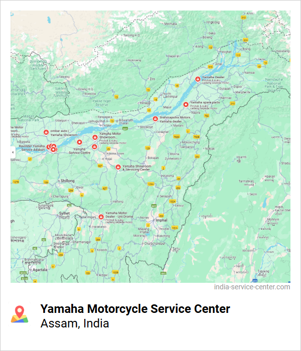 Yamaha Motorcycle Service Center Near Me, Assam, India