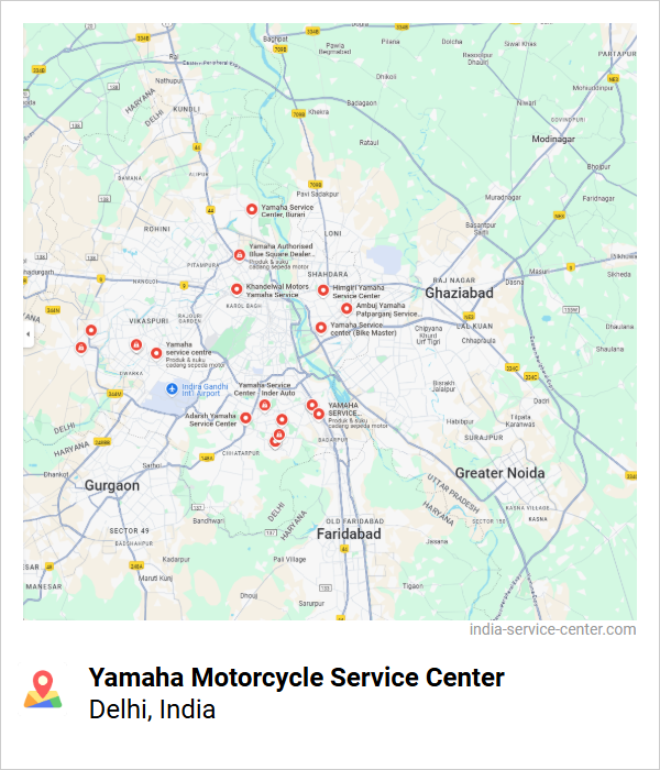 Yamaha Motorcycle Service Center Near Me, Delhi, India