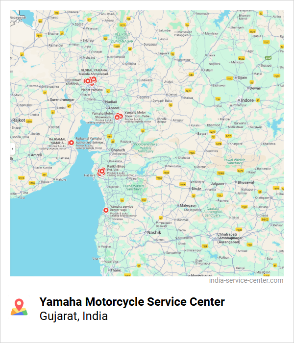 Yamaha Motorcycle Service Center Near Me, Gujarat, India