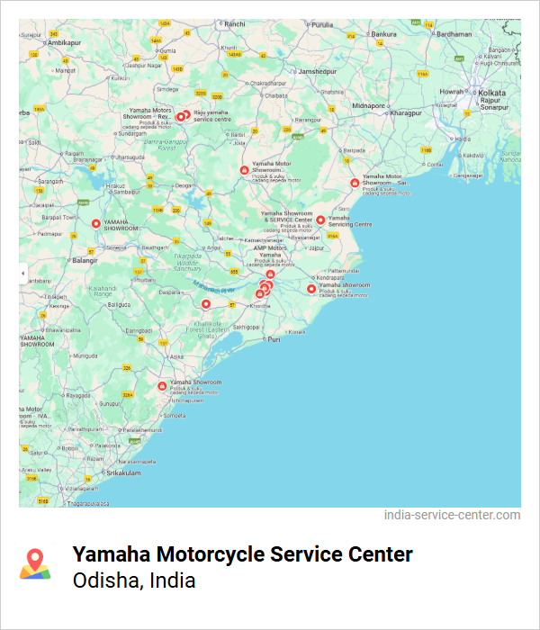 Yamaha Motorcycle Service Center Near Me, Odisha, India