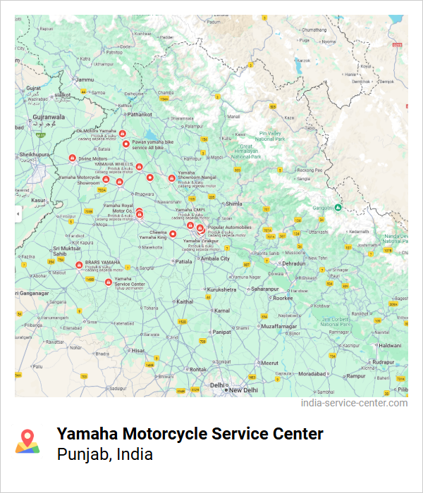 Yamaha Motorcycle Service Center Near Me, Punjab, India