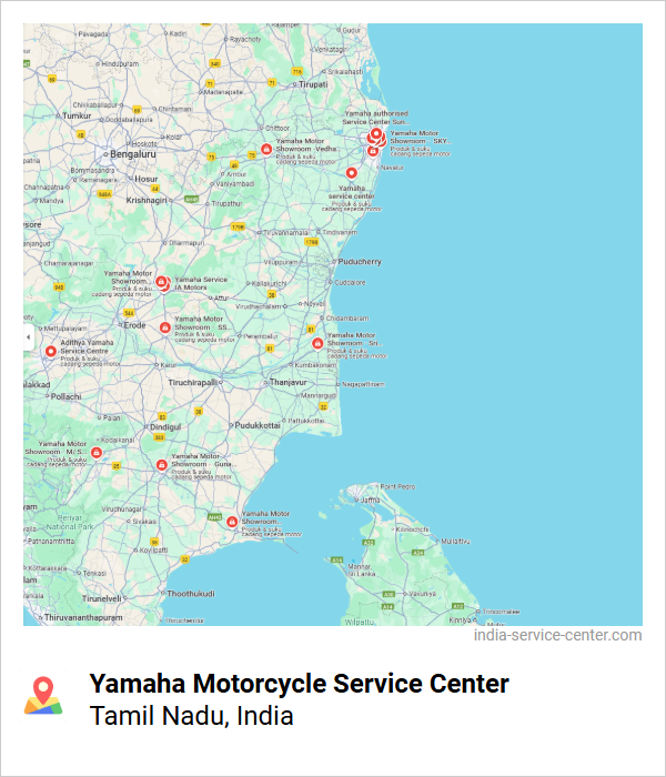 Yamaha Motorcycle Service Center Near Me, Tamil Nadu, India