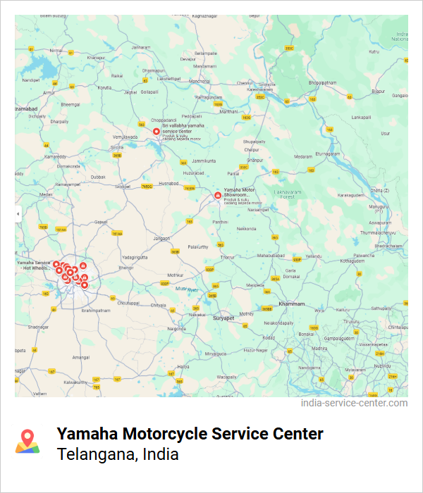 Yamaha Motorcycle Service Center Near Me, Telangana, India