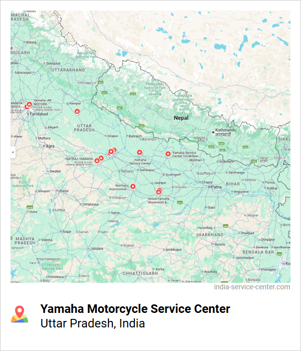 Yamaha Motorcycle Service Center Near Me, Uttar Pradesh, India